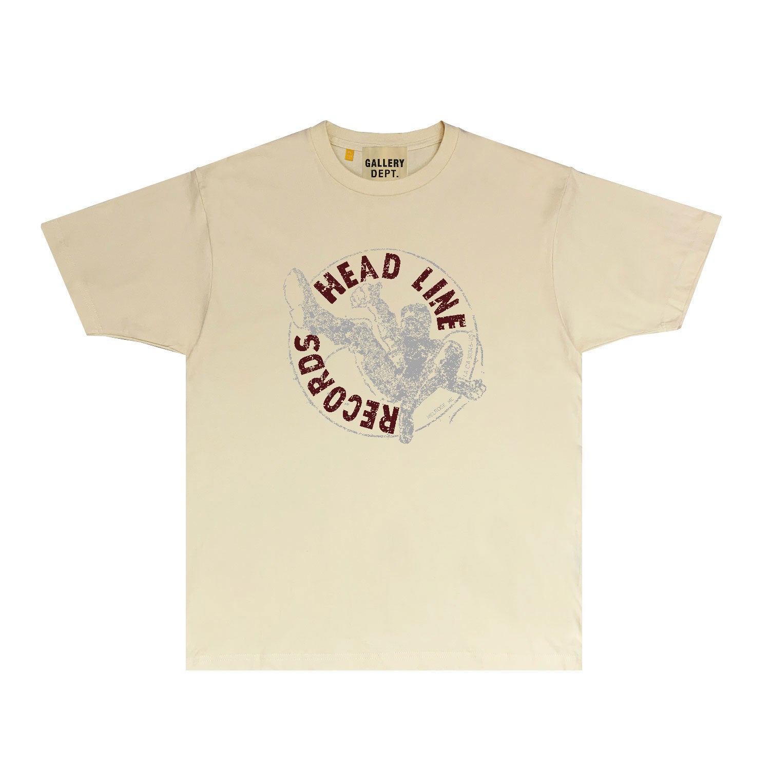 Gallery Dept T Shirt Retro Printed Loose Short-Sleeved Shirt