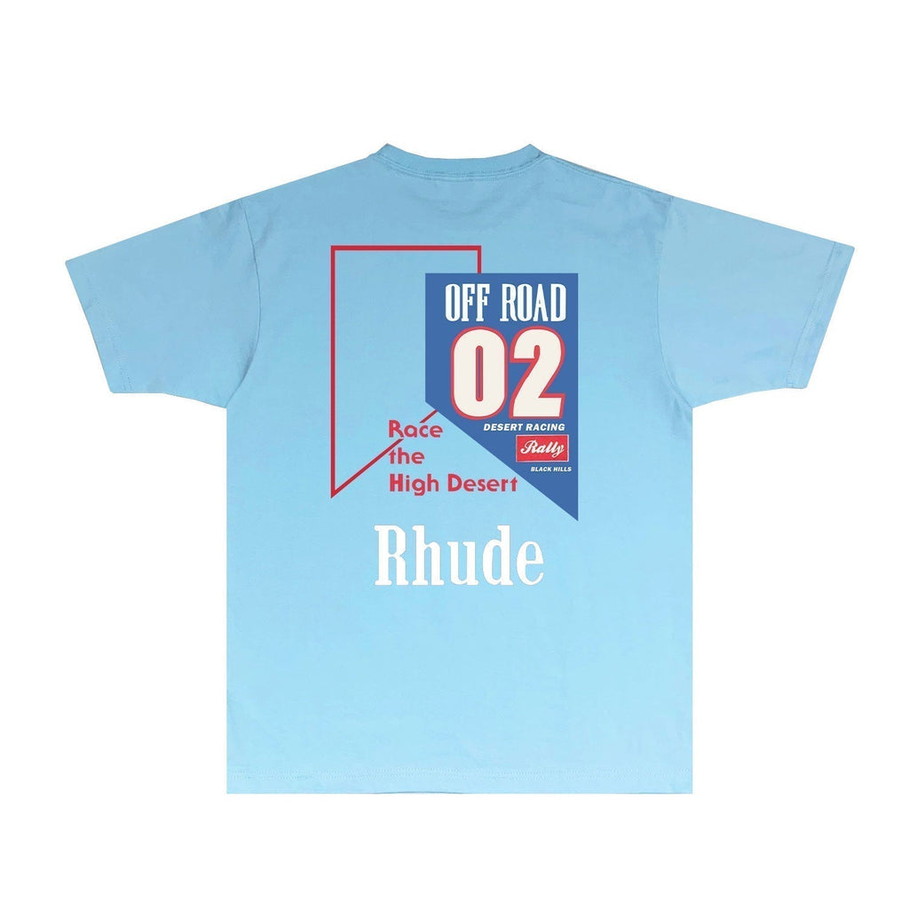 Rhude T-shirts Printed Trendy Pure Cotton