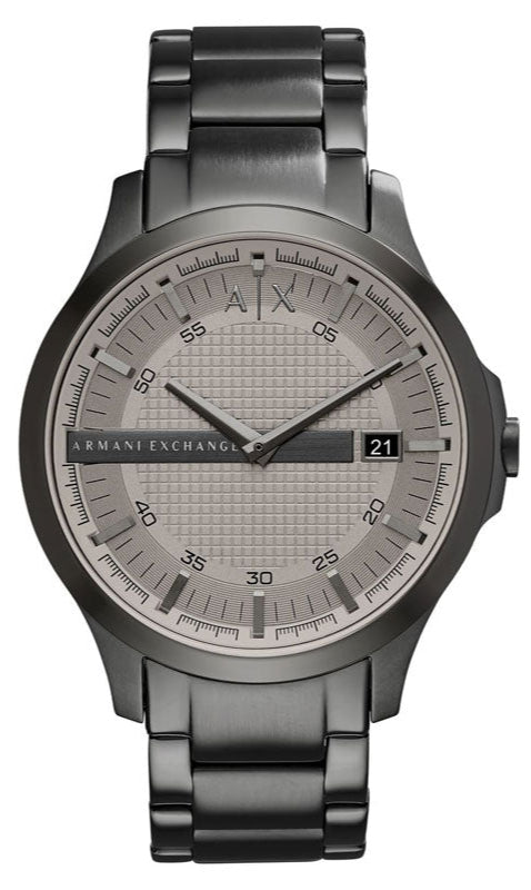 Armani Exchange Hampton AX2194 Men's Chronograph Watch - Grey Dial with Matching Grey Stainless Steel Strap