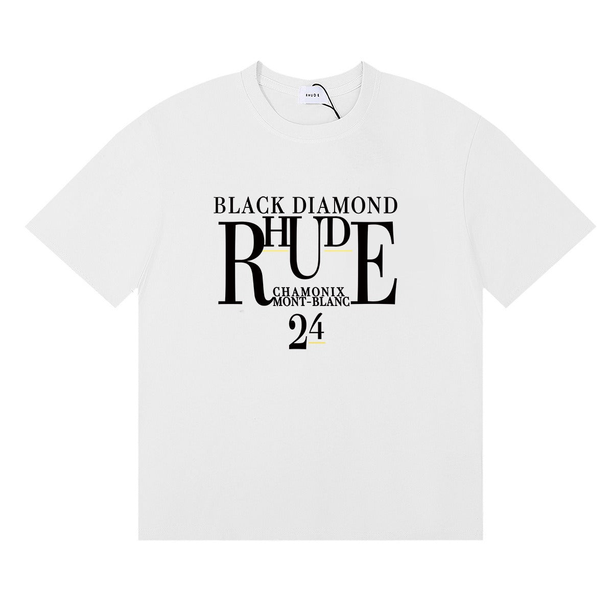 Rhude T-shirt Micro Label Letter Skull Print Short Sleeve T-shirt