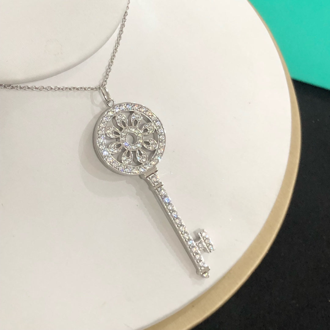 Tiffany Keys Petals Cubic Zirconia Necklace