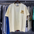 Rhude T-shirts Totem Badge Printing Cotton Casual Short Sleeve Men and Women