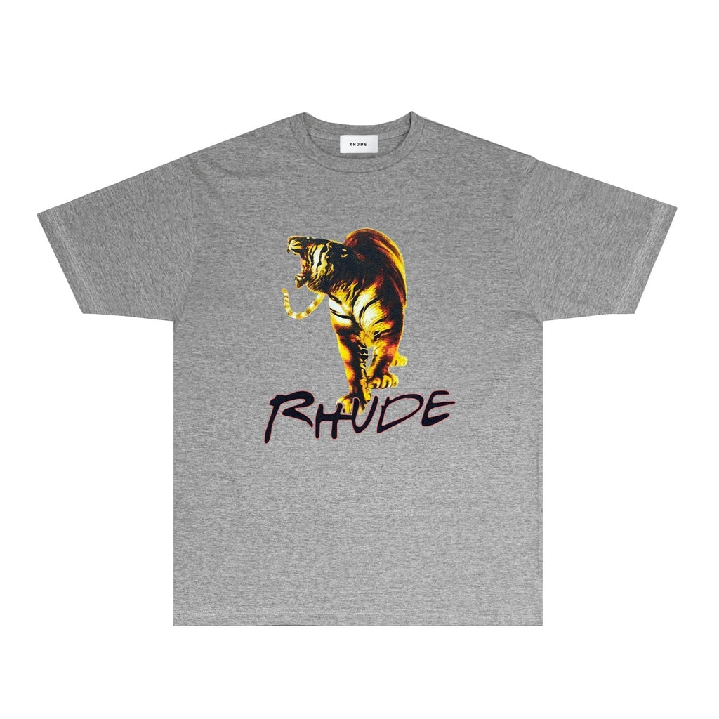 Rhude T-shirts Printed Trendy Pure Cotton