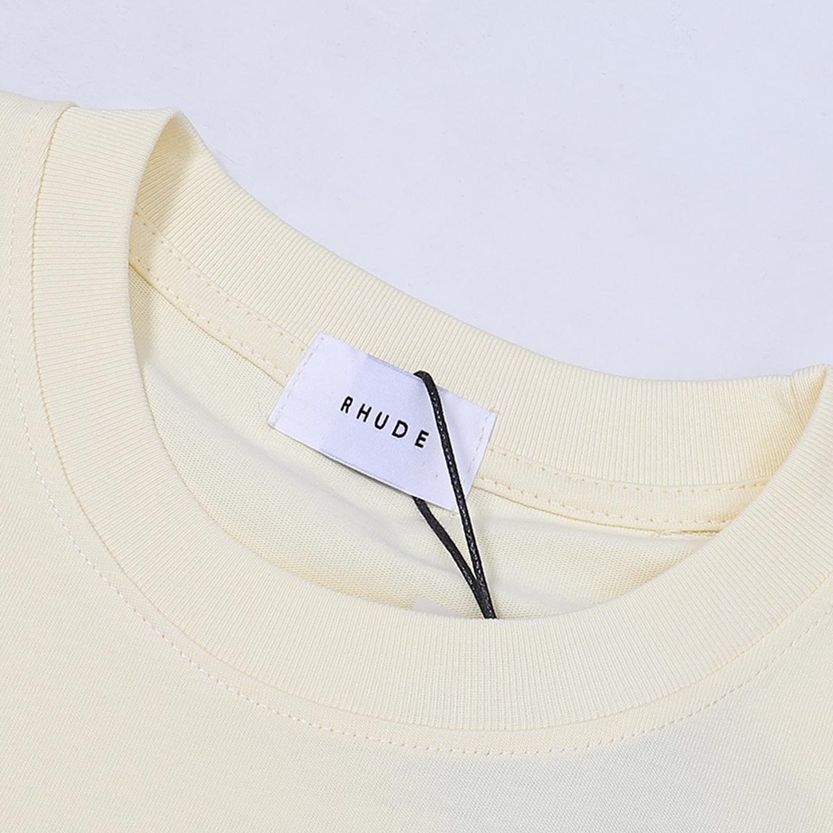 Rhude T-shirts Sunday Morning Fever Pink Arrow Print Men's and Women's Crew Neck Short Sleeves