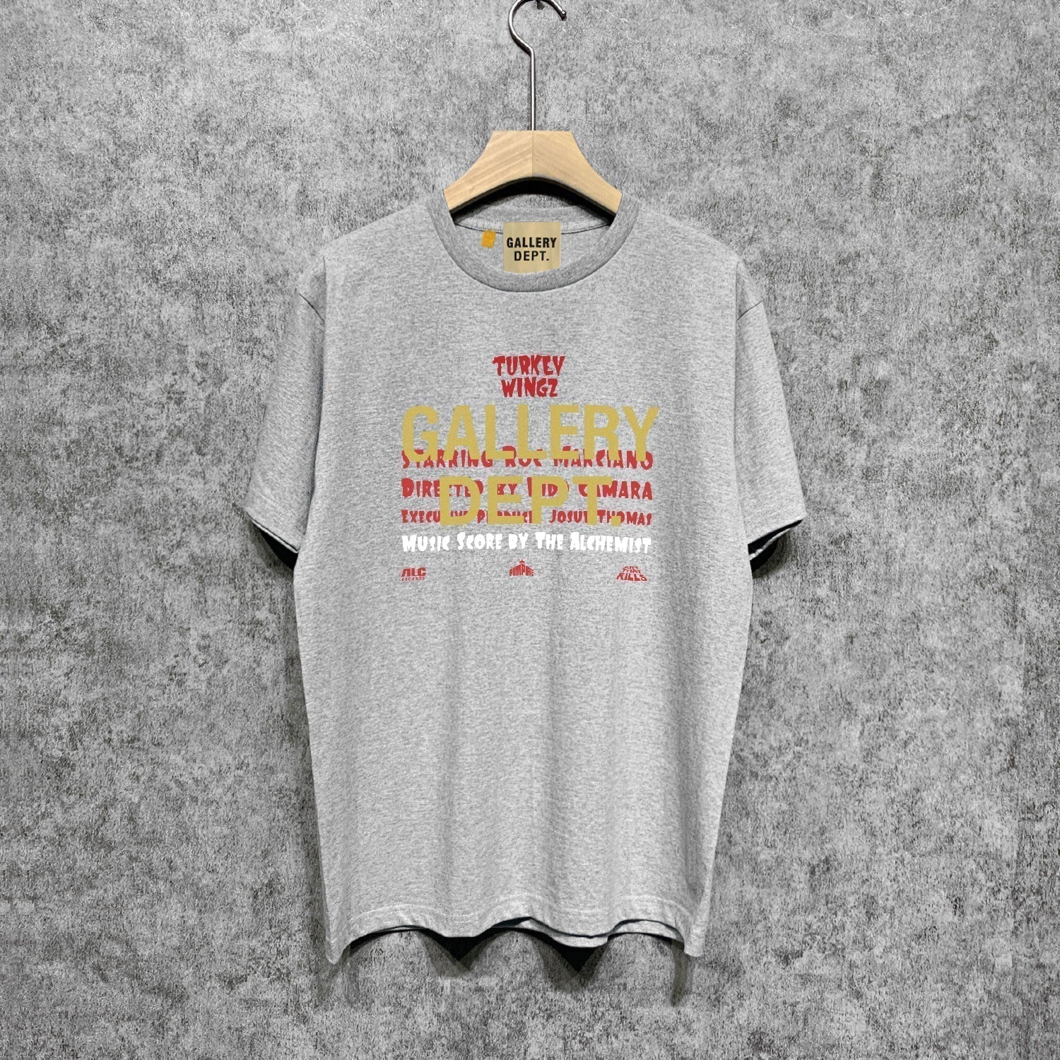 Gallery Dept T Shirt Retro Printed Loose Short-Sleeved Shirt