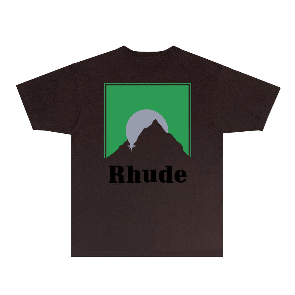 Rhude T-shirts Printed Trendy Pure Cotton