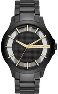 Armani Exchange Hampton Series AX2192 Men's Chronograph Watch - Black Dial with Matching Black Stainless Steel Bracelet