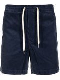 RALPH LAUREN Corduroy Drawstring-fastening Shorts Navy