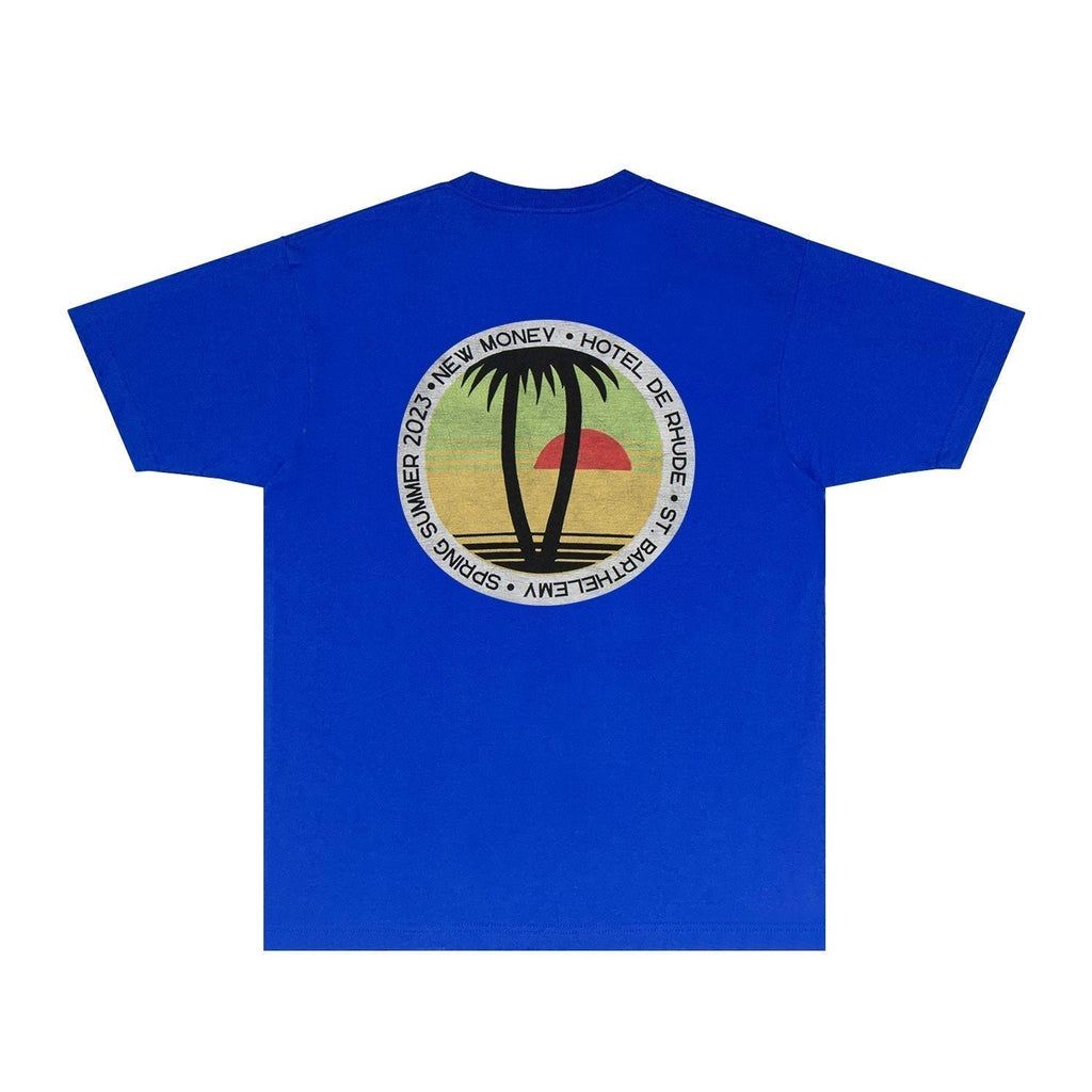 Rhude T-shirts Printed Trendy Pure Cotton