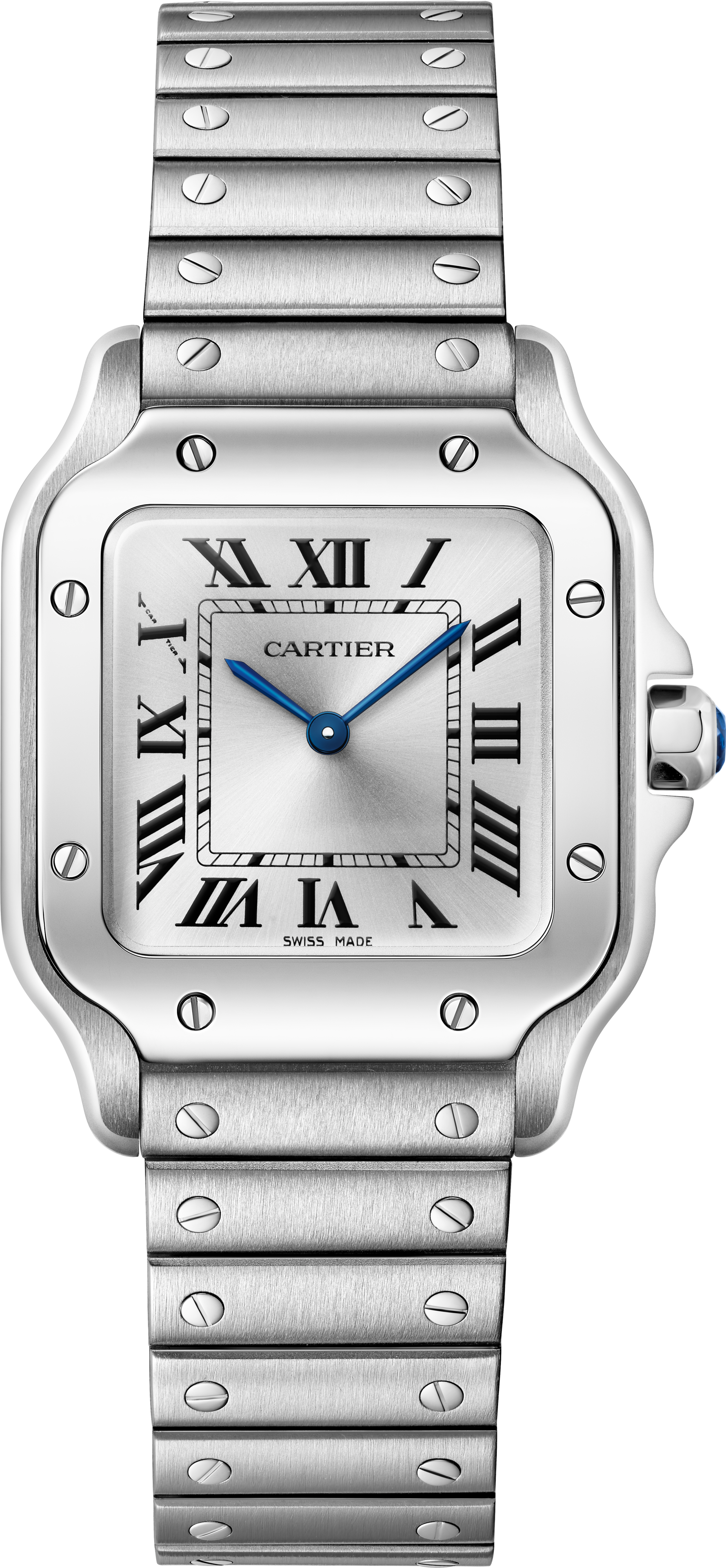 Santos De Cartier Watch - 27mm, Steel, Silver Dial