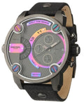Diesel DZ7270 Badass Chronograph Men's Watch - Anthracite Dial & Black Leather Strap