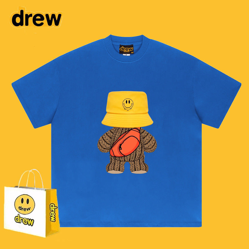 Drew T-shirts Teddy Bear Smiley Printed T-shirt