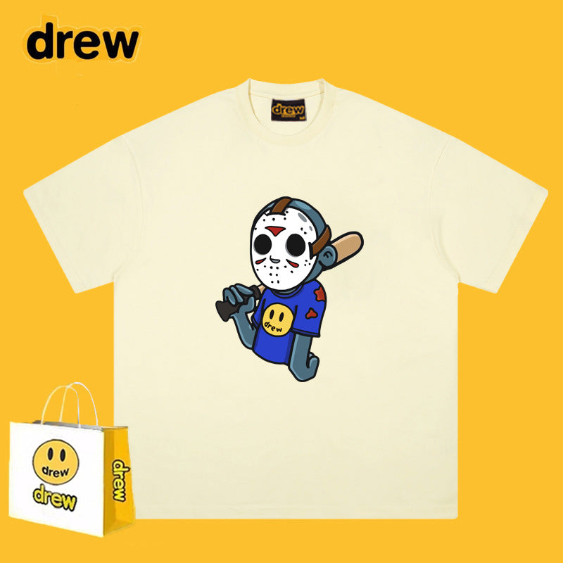 Drew T-shirts T-shirt Anime Print Short Sleeve
