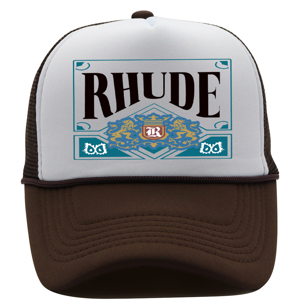 Rhude Hat Shade Mesh Cap Casual Baseball Cap Couple