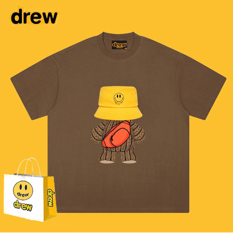 Drew T-shirts Teddy Bear Smiley Printed T-shirt