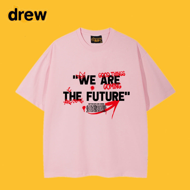 Drew T-shirts Short Sleeve Smiley Print
