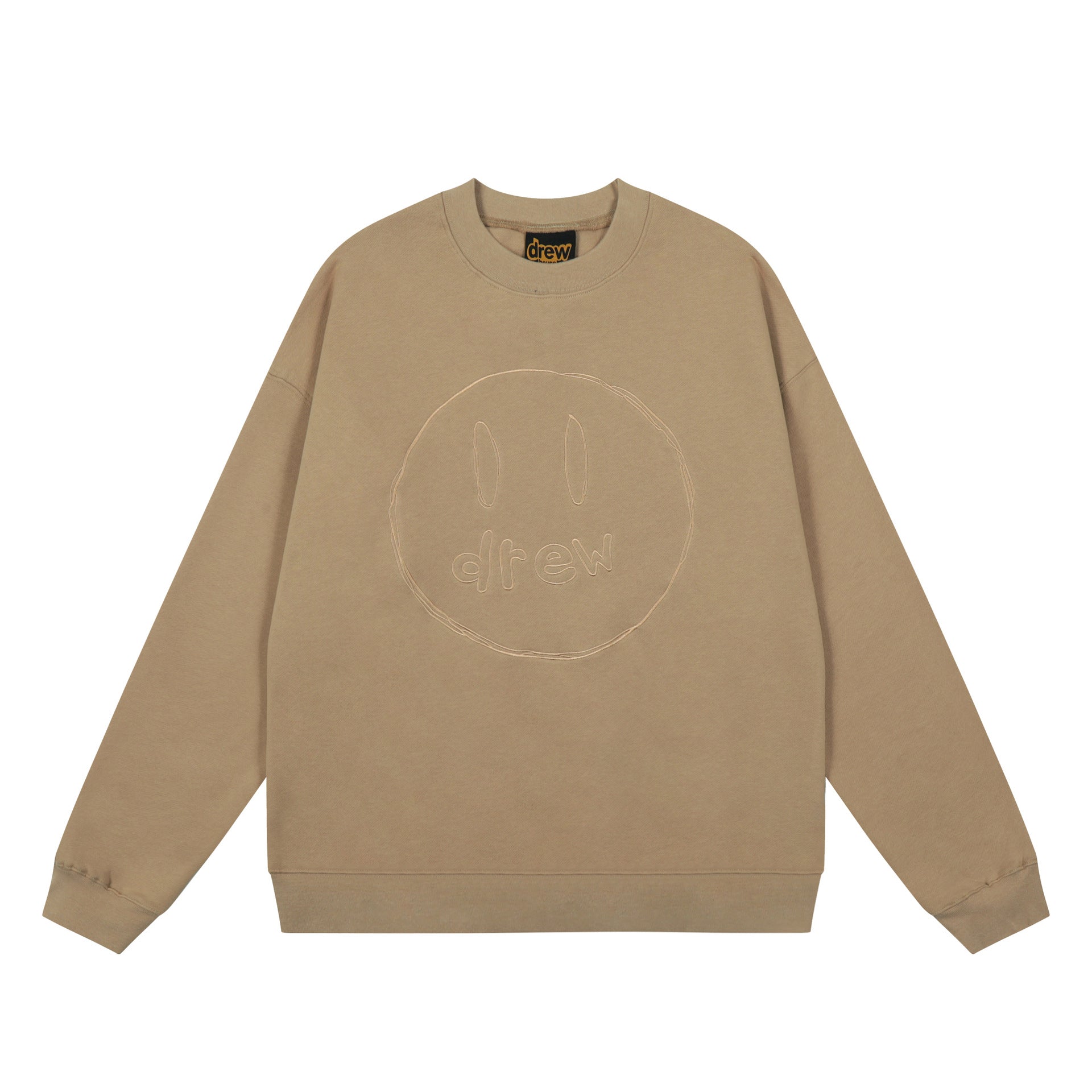 Drew House Sweatshirts Unisex Sketch Smiley Face Crew Neck Sweater