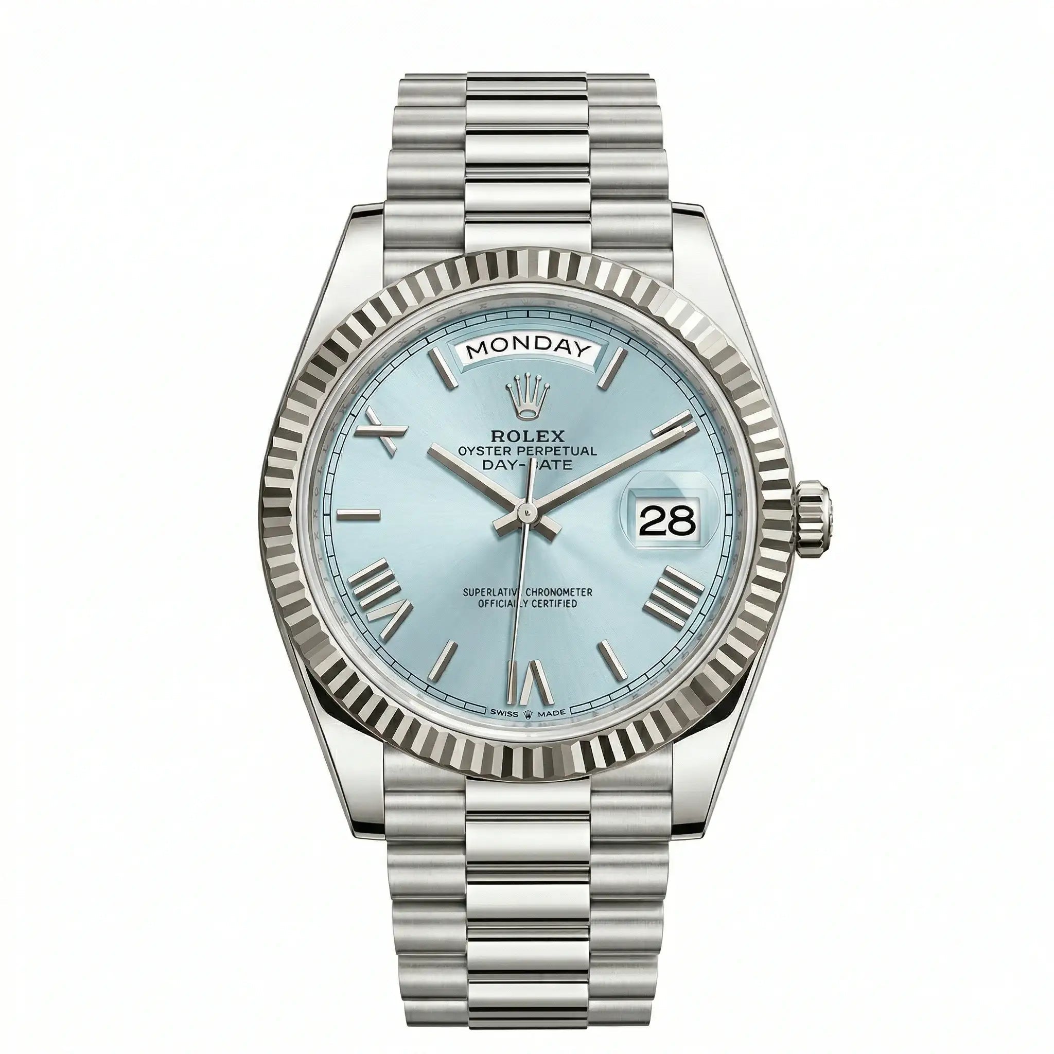 Rolex Day Watch - Date 228236 Platinum Ice Blue