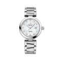 Omega De Ville Ladymatic 34mm Watch - White, Mother - of - Pearl w/Diamonds on Bracelet