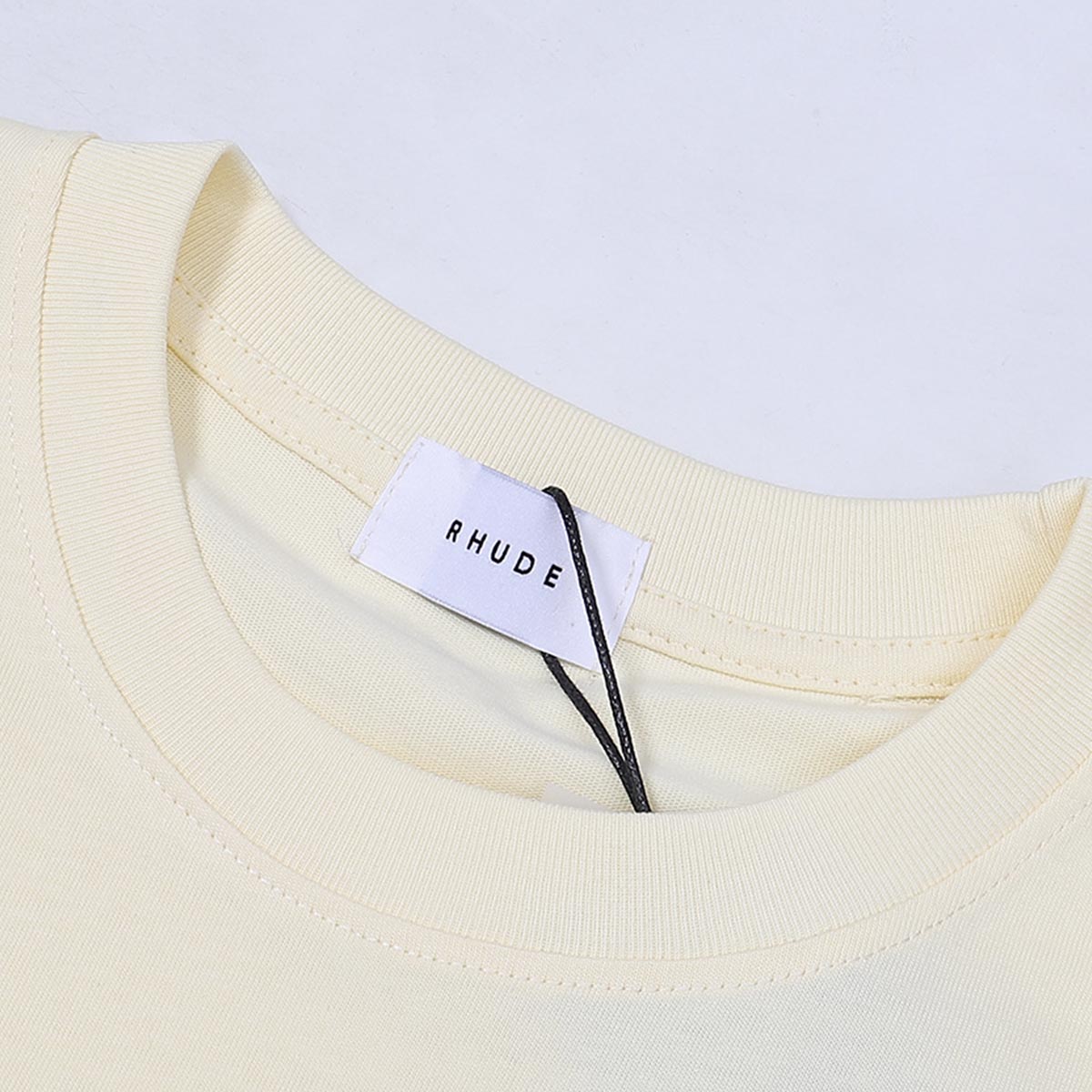 Rhude T-shirts Flame Death Knight Skull Print Cotton Casual Short Sleeve Men and Women