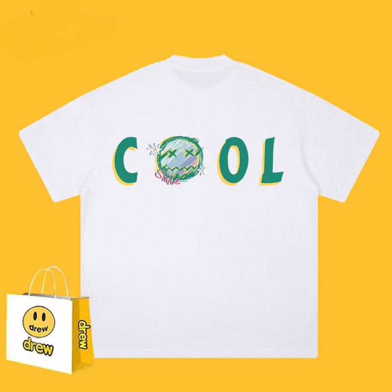 Drew T-shirts Short Sleeve T-shirt Letter Loose
