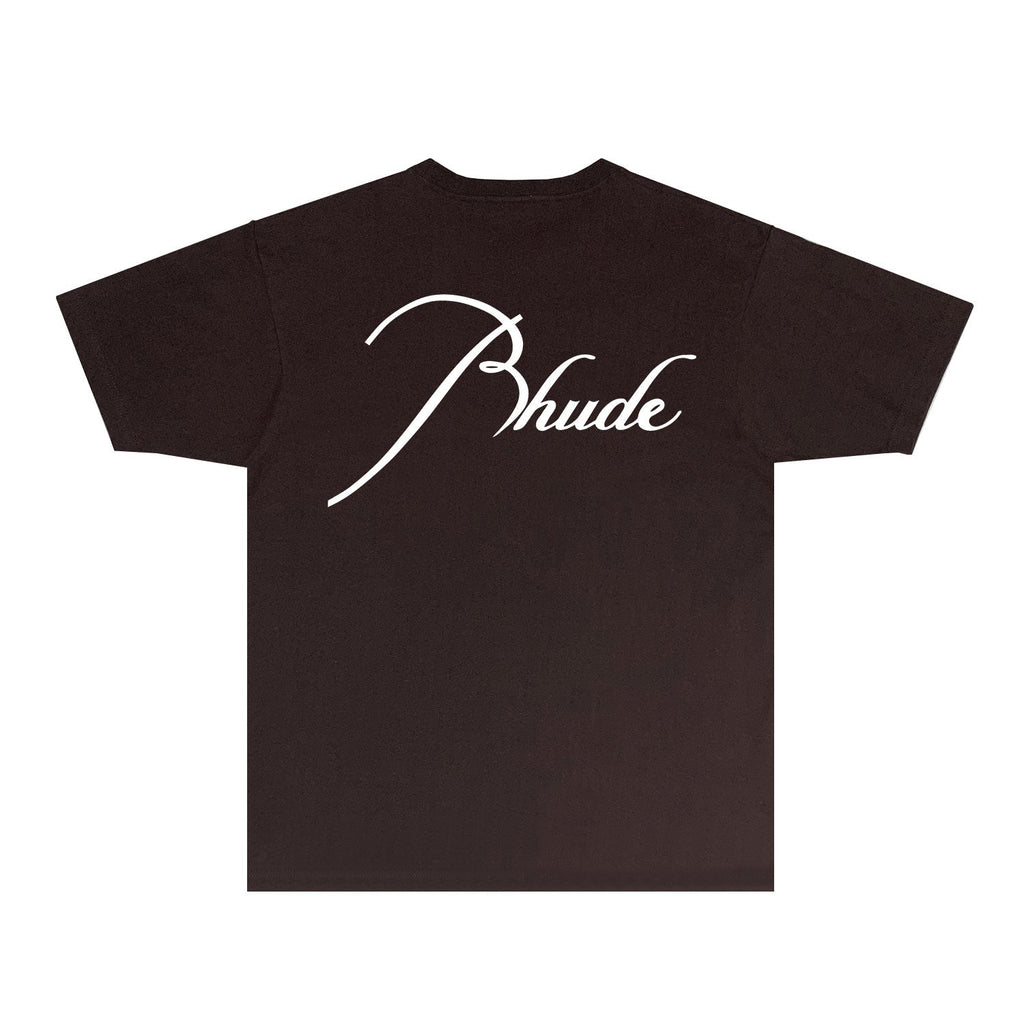 Rhude T-shirts Printed Trendy Pure Cotton