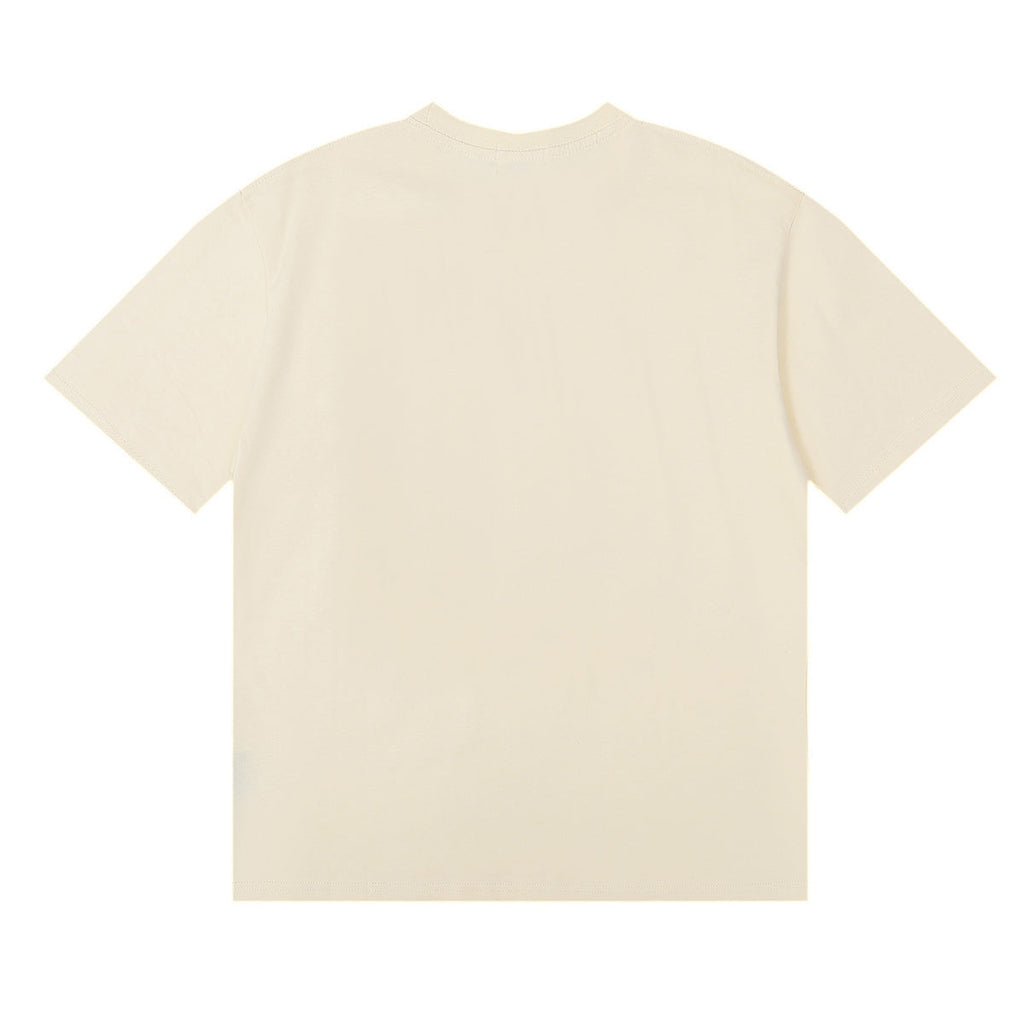 Rhude T-shirts Horse Frame Printing Cotton Casual Short Sleeve Men and Women