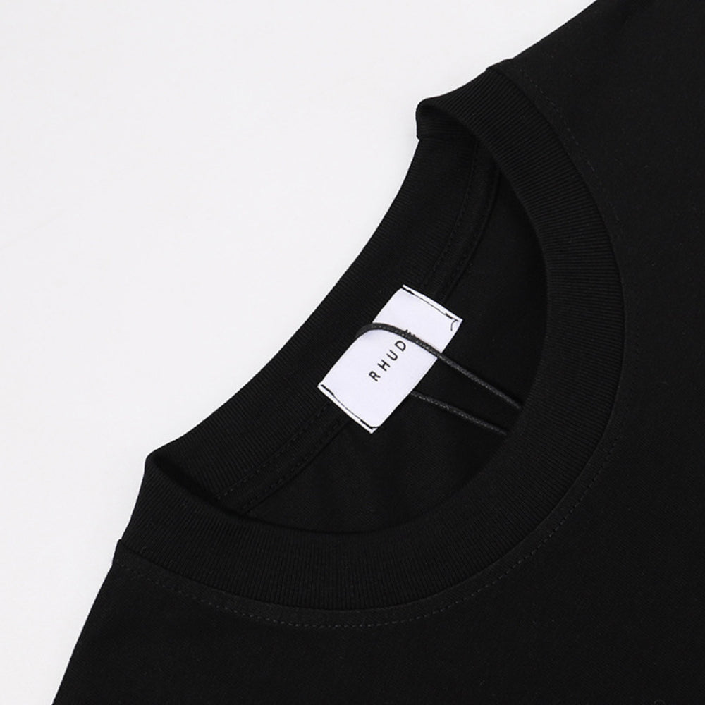 Rhude T-shirt Rose Mirror Print Short Sleeve T-shirt