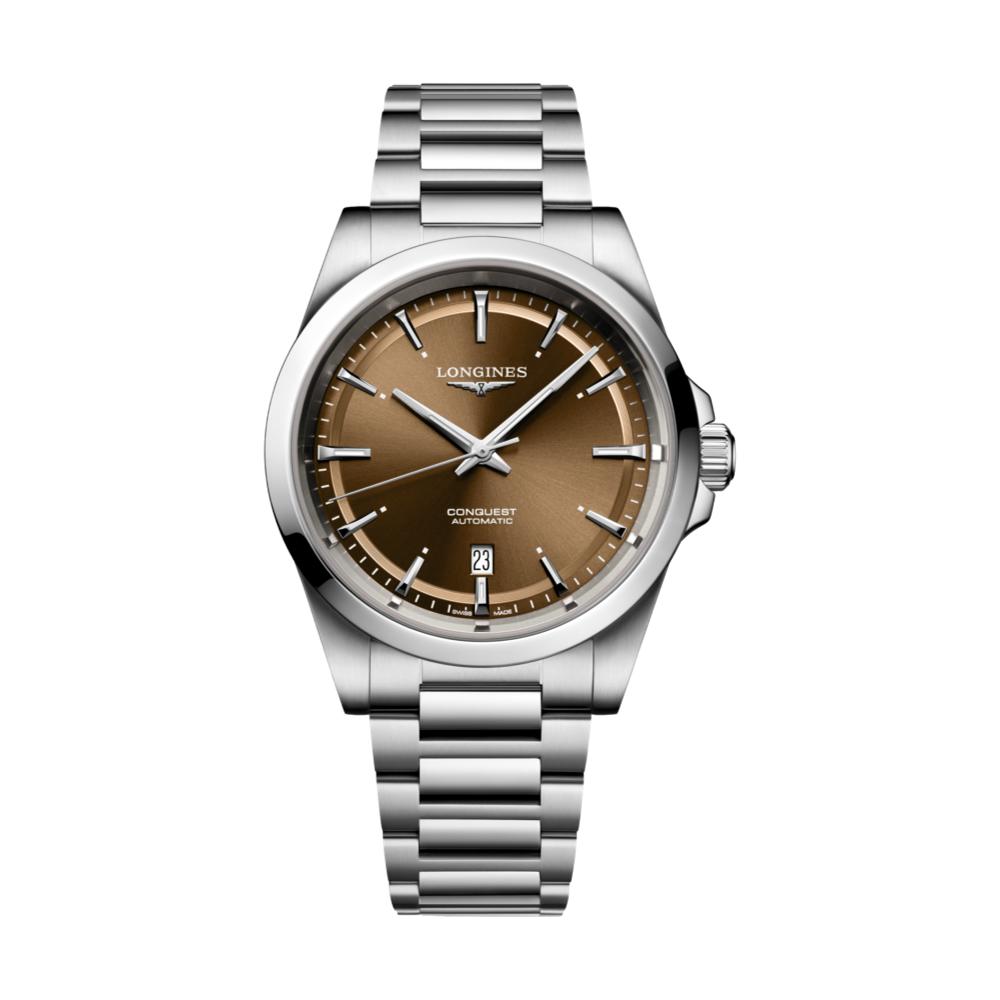 Longines Conquest 41mm Watch - Sunray Brown on Bracelet