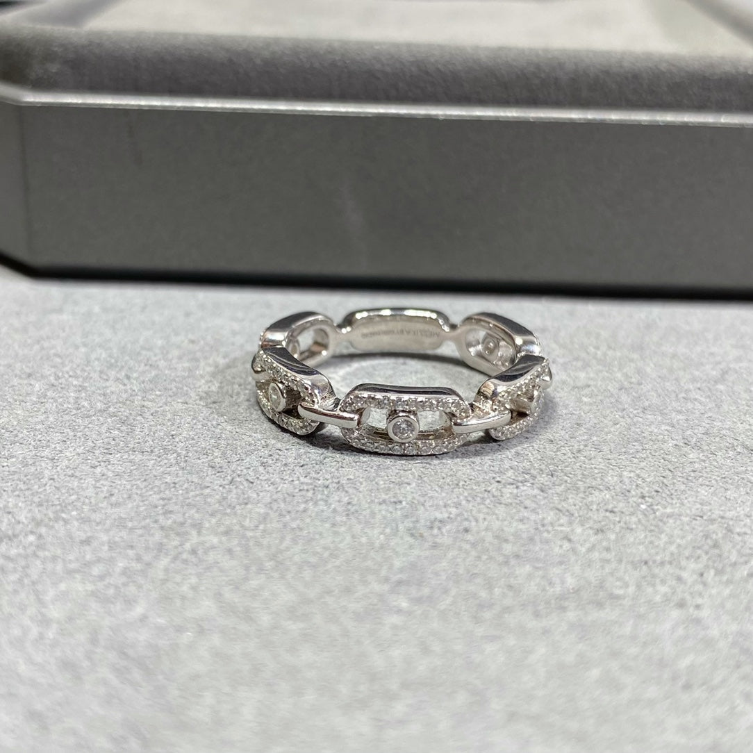 Messika Move Link Paved Cubic Zirconia Ring